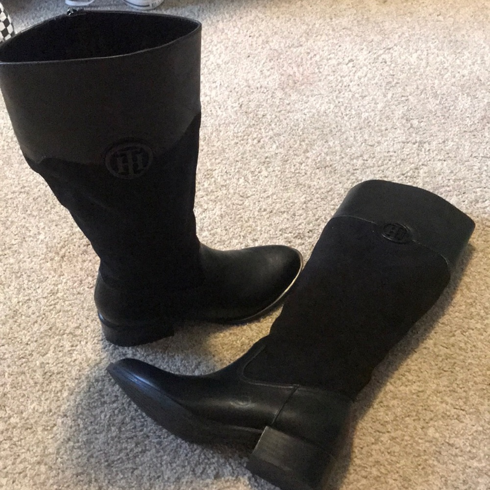 Black Tommy Hilfiger boots